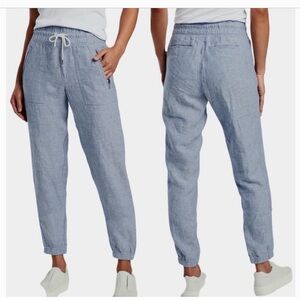 Athleta Cabo Linen Jogger, Blue Heather, 8-Tall